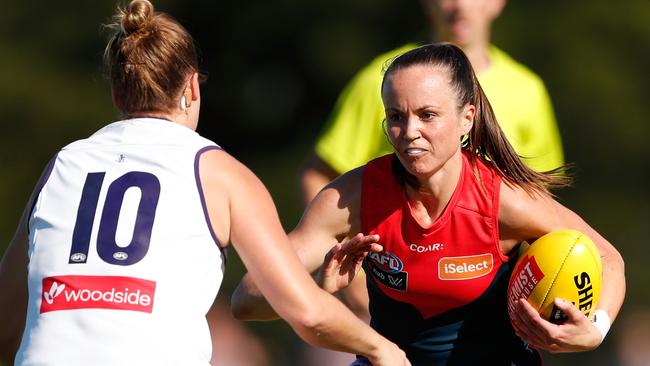 Daisy Pearce in action for the Demons. Pic: Getty Images