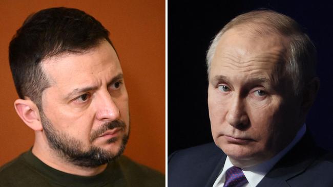 Volodymyr Zelensky has offered to meet Vladimir Putin in Turkey. Picture: AFP.