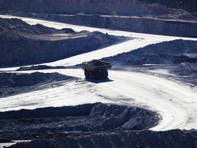 Bloomfield's Rix's Creek Mine. High school student Joanne tran is shown around an open cut coal mine in the Singleton area. Rix's Creek South Mine. Picture Rohan Kelly