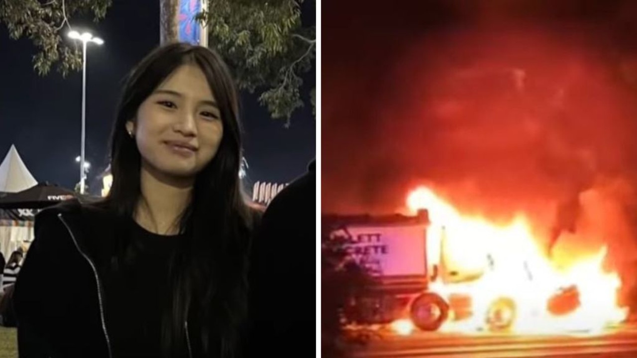 Young woman dies in fiery crash