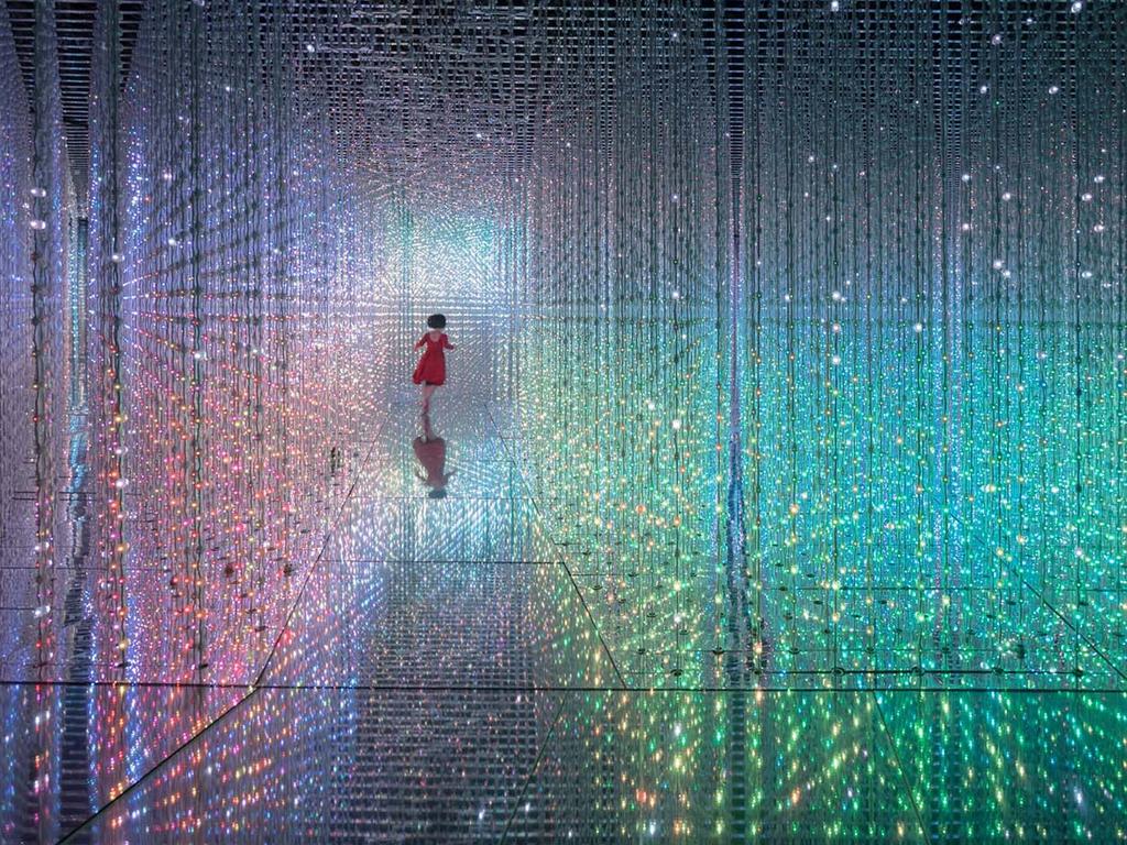 ‘Back to the future’ ... The photo was taken at TeamLab, Dance! Art Exibition, Shenzhen, China, in a venue called the Crystal Universe. The light illusion is an artwork that uses an accumulation of light points to create a sculptural body. By this time, I had been waiting with my friend for the right composition to happen. I saw a little girl in a red dress running around. I kept on waiting and waiting expecting that she would come to the perfect spot. Luckily she ran out again by the channel. Picture: Sung Lok Cheung, Hong Kong (China), Entry, Open, Portraiture (Open competition), 2018 Sony World Photography Awards