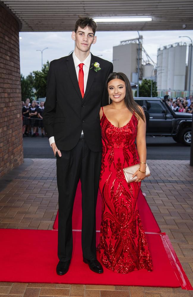 Joseph Mayers and Charlotte Weinand at Toowoomba Grammar School formal at Rumours International, Wednesday, November 15, 2023. Picture: Kevin Farmer