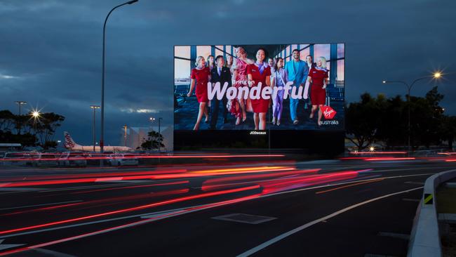 A JC Decaux billboard at Sydney’s Domestic Airport