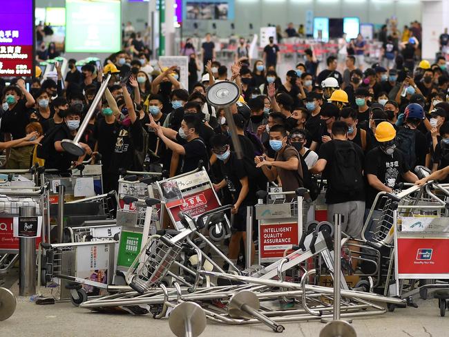 Pro-democracy protesters have rallied for the past 10 weeks. Picture: AFP