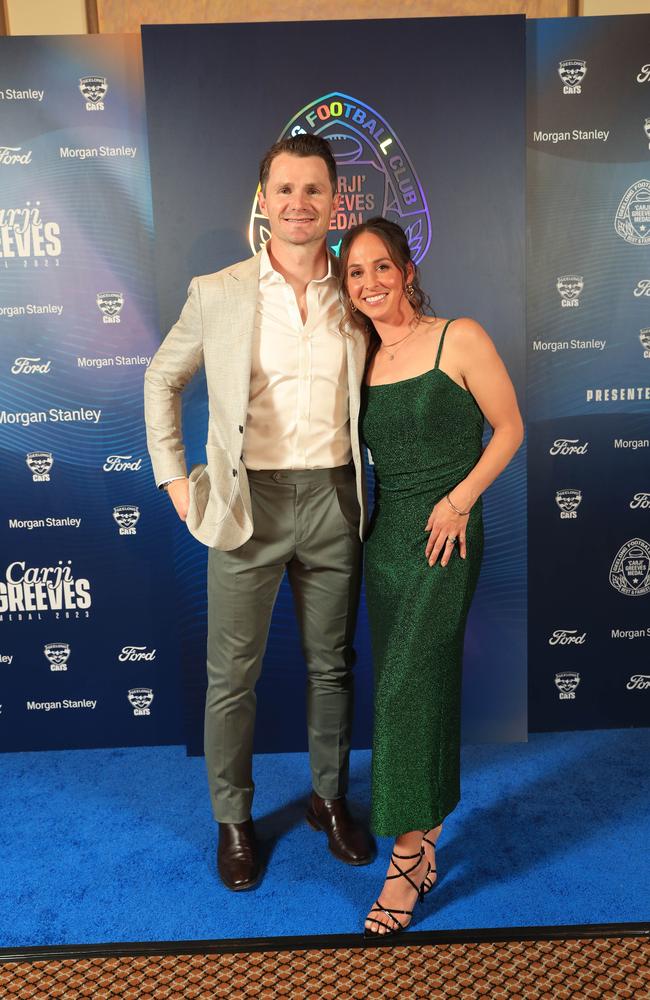 Patrick Dangerfield and wife Mardi. Picture: Mark Wilson