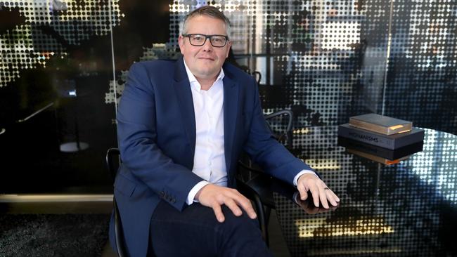 Whispir CEO Jeromy Wells says ‘acceleration of revenue growth and the margins means that that really just drops straight through to the bottom line’. Picture: David Geraghty
