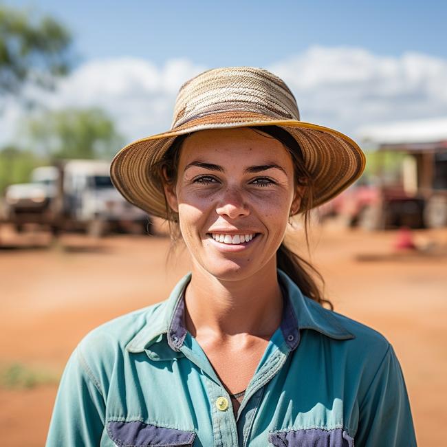 An AI image of a "typical woman from Cloncurry"