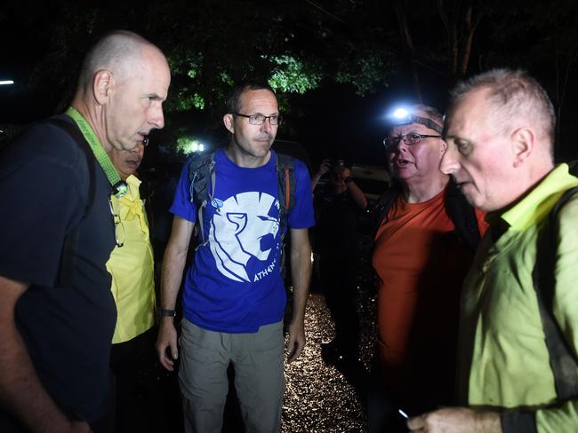 Three British cave-divers, Richard William Stanton, John Volanthen and Robert Charles Harper. Picture: AFP