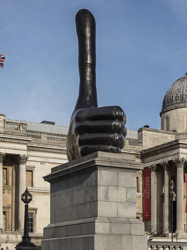 David Shrigley’s Really good (2016). at Trafalgar Square, London. Image courtesy of the artist and Stephen Friedman Gallery, London.