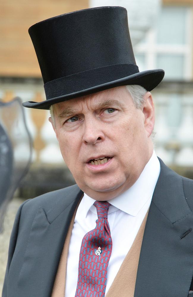 Britain's Prince Andrew in a top hat. Picture: AFP