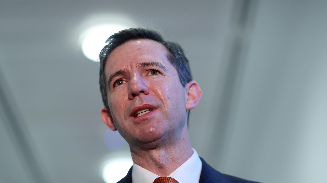 Finance Minister Simon Birmingham.