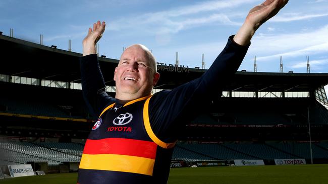 SA footy icon and current Port Noarlunga coach Andrew Jarman will pull on the boots for Friday night’s game. Picture: Sarah Reed