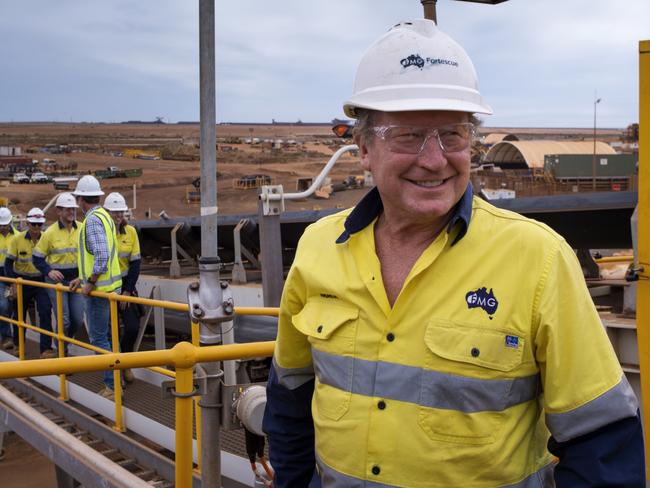 01-05-2023 - Andrew Forrest pictured at Fortescue Metals’ new Iron Bridge magnetite project.