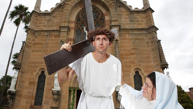 The Good Friday Way of the Cross Walk in Hunter’s Hill on Sydney’s north shore recreates Jesus’ path to his execution.