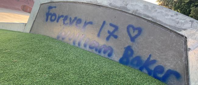 Friend have tagged their tributes for the 17 year old who loved to skateboard. Picture: Tara Miko