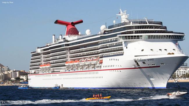 Carnival Spirit is the name ship of the Spirit-class of cruise ships, and the second member of that class to be built and enter service, after Costa Atlantica. Like the majority of her sisters, Carnival Spirit is operated by Carnival Cruise Line Picture: Supplied