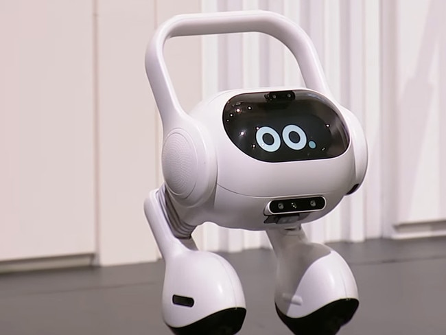 LG's smart home AI agent robot can assist with daily tasks.