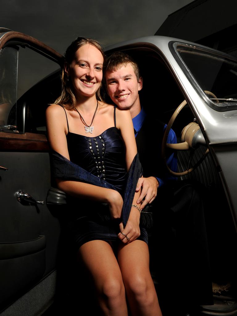 Hannah Marsh and Timothy Feehan at the Palmerston High School 2010 formal at SkyCity Casino.