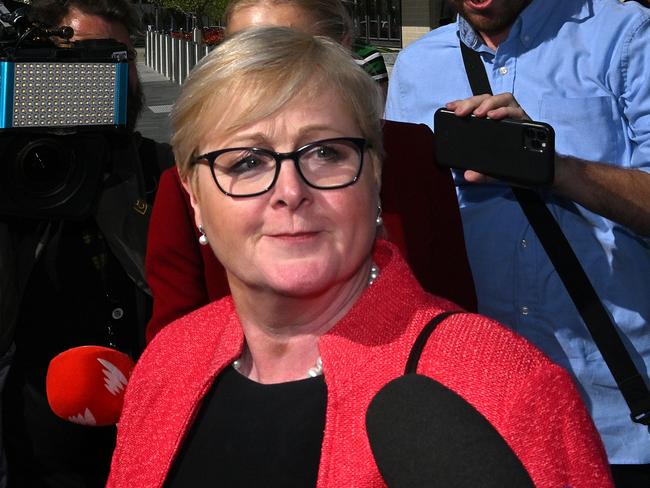 Liberal senator Linda Reynolds leaves the ACT Supreme Court. Picture: AAP Image/Mick Tsikas