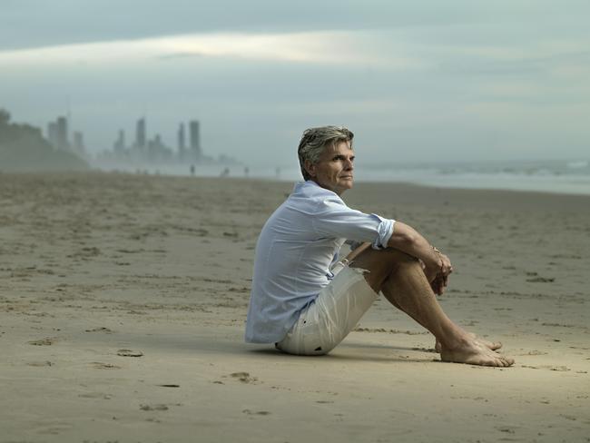 EMBARGO FOR TWAM 4 DEC 2021. FEE APPLIES. 21/11/2021 Matthew Fynes Clinton, the PM's speechwriter, at a beach in the Gold Coast. Justine Walpole/TWAM