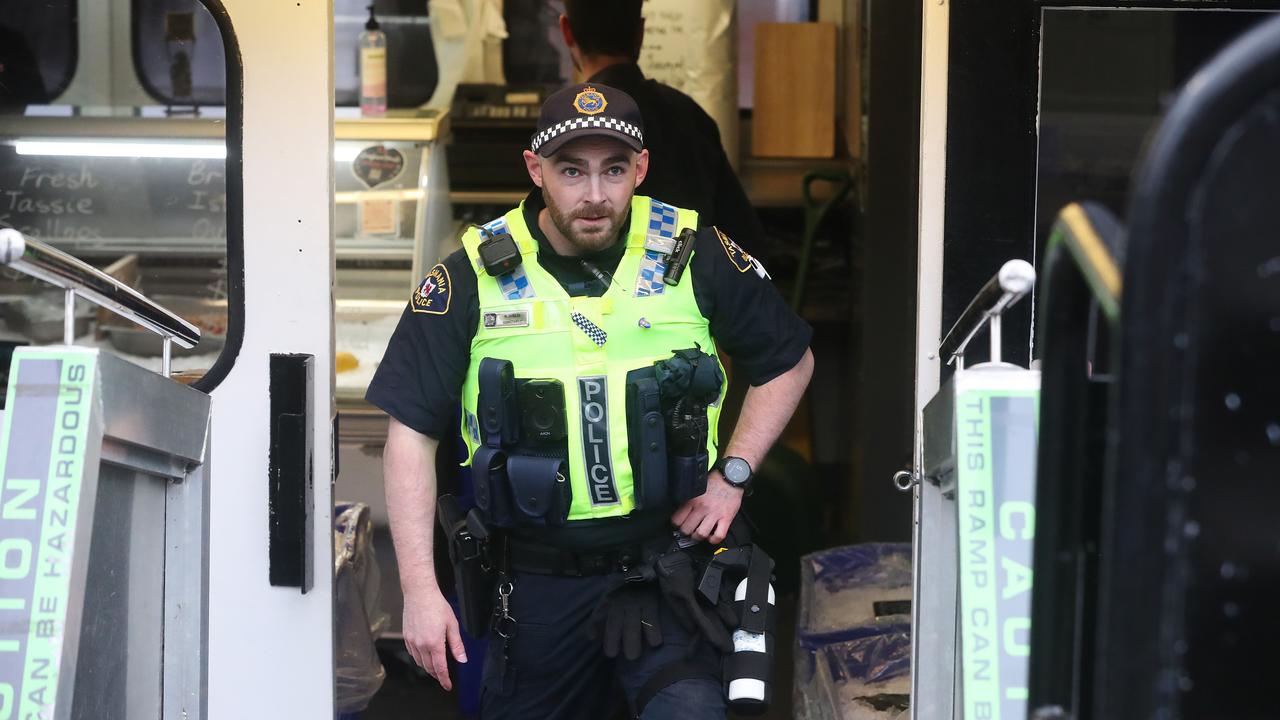 Tasmania Police are searching for a man who escaped court after being sentenced to prison in Hobart. Picture: Nikki Davis-Jones