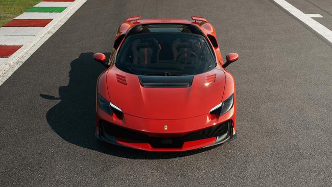 The 296 Speciale keeps its ultra-compact plug-in hybrid twin-turbo 3.0-litre V6 but winds up power to a dizzying 648kW. Picture: Supplied