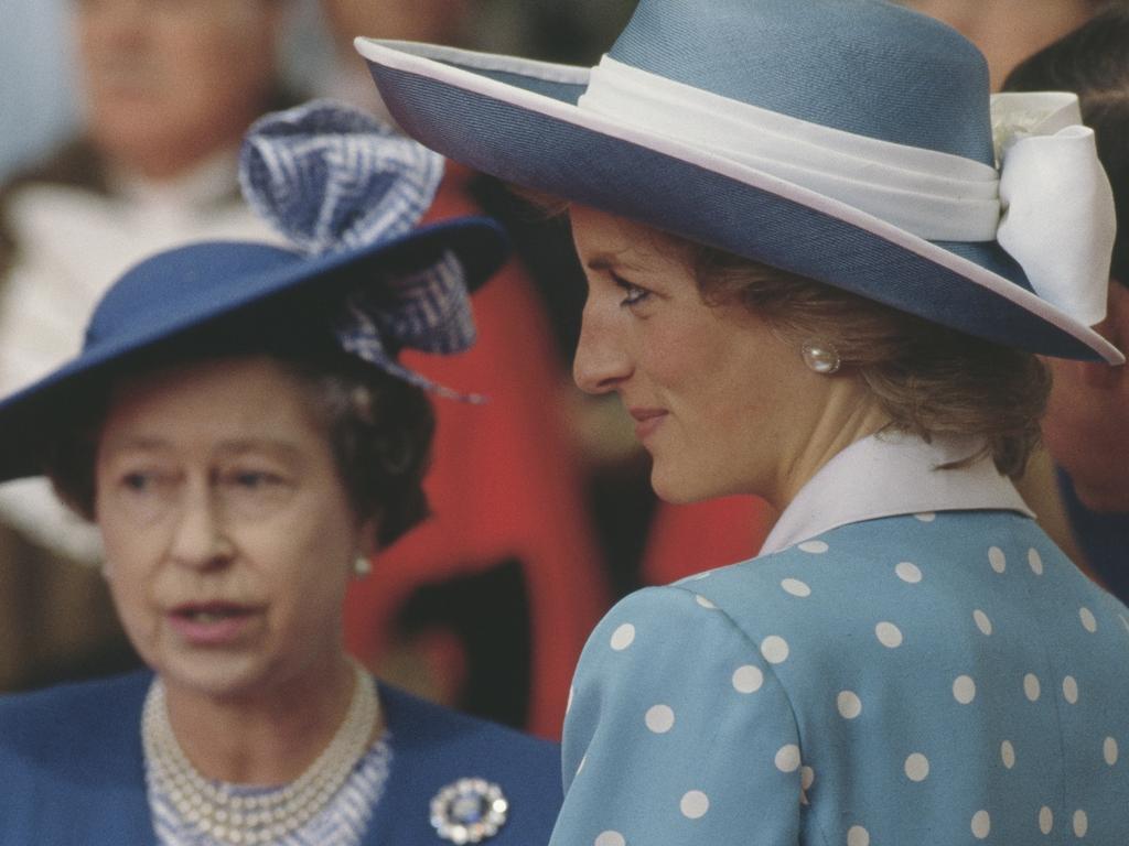 Diana, Princess of Wales and Queen Elizabeth in July 1986. Picture: Jayne Fincher/Princess Diana Archive/Getty Images