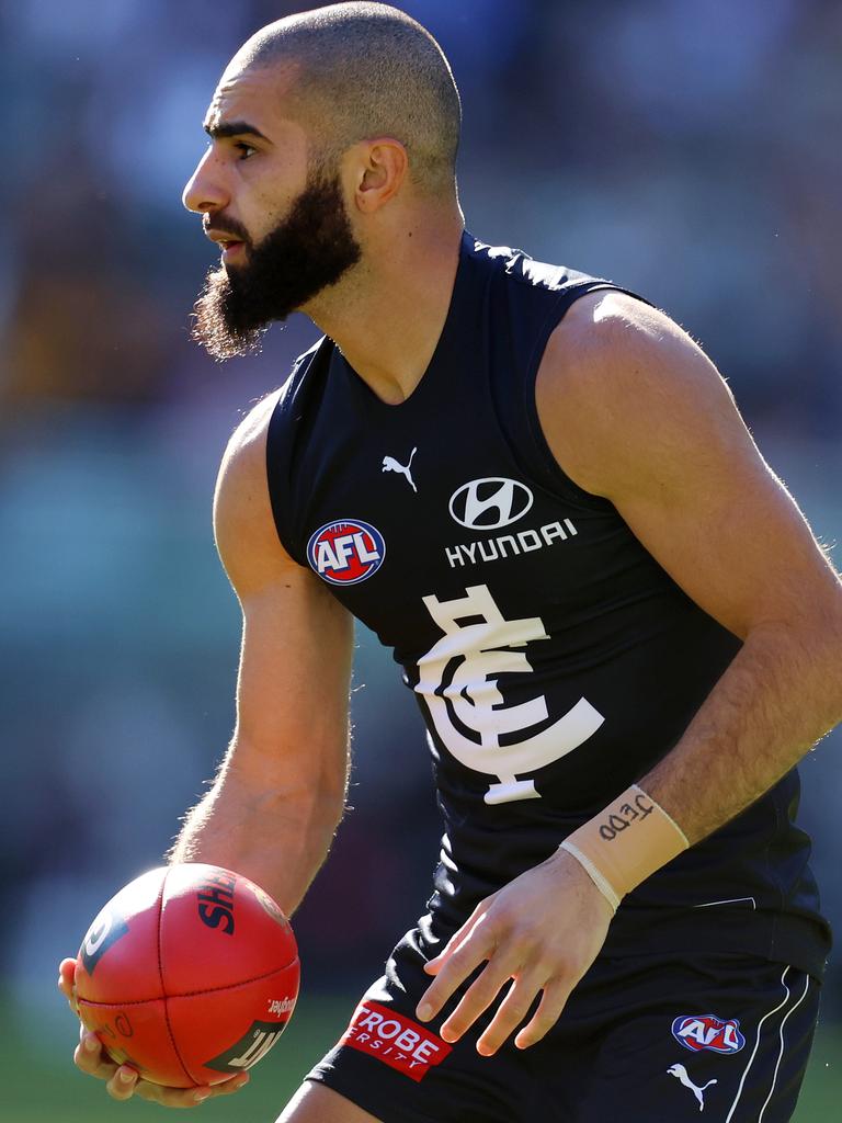 Carlton will expect more out of recruit Adam Saad in 2022. Picture: Michael Klein