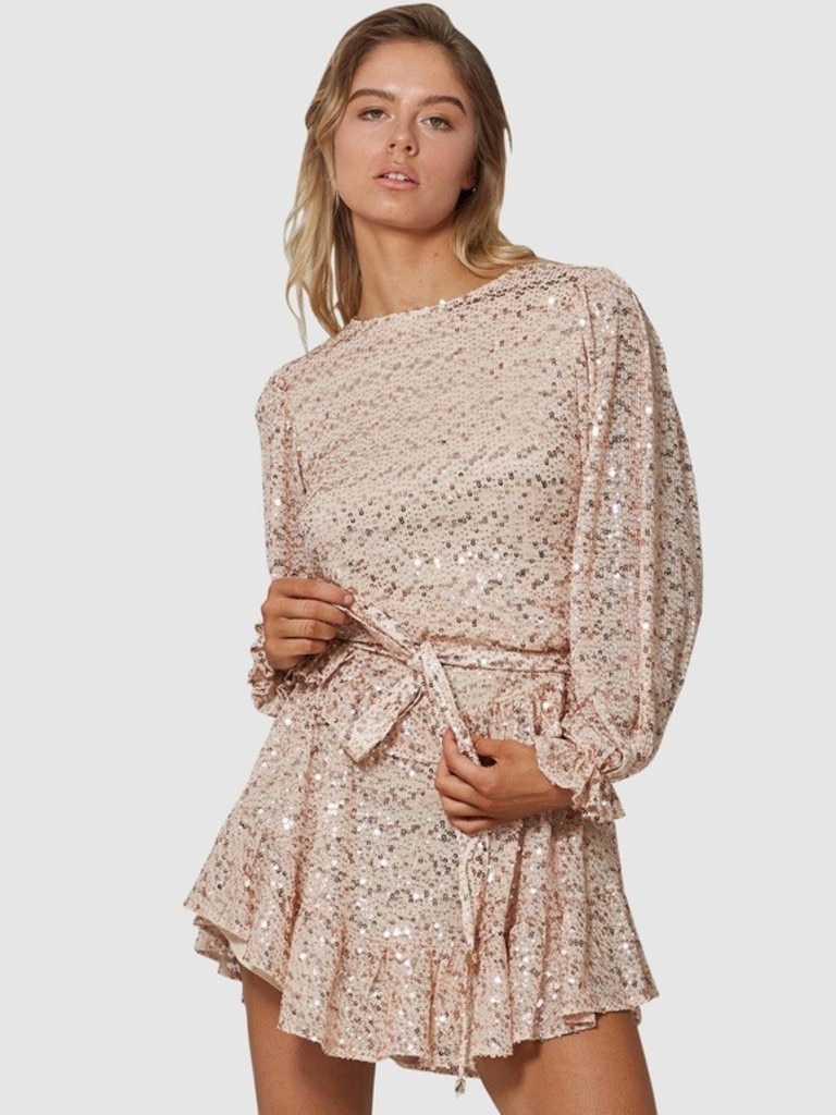 Three Of Something Halcyon Sequin Dress. Image: THE ICONIC