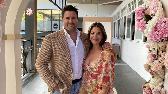 (L-R) Nicholas and Asha Haywood enjoying the Melbourne Cup at Jensens Restaurant in Kareela Village. Picture: Ashleigh Tullis