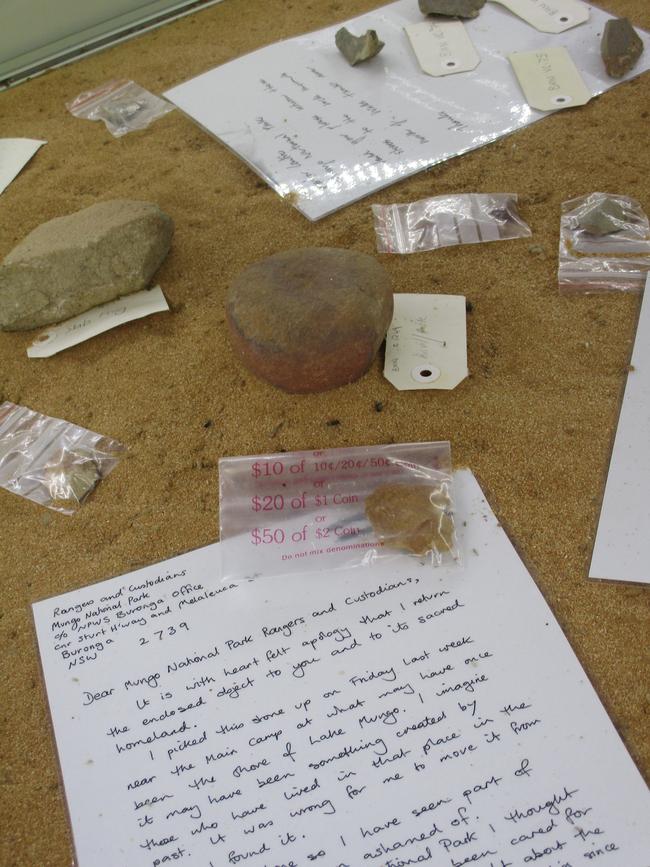 Conscience Rocks at Mungo Visitor Centre, Mungo National Park. Picture: Jane Sandilands