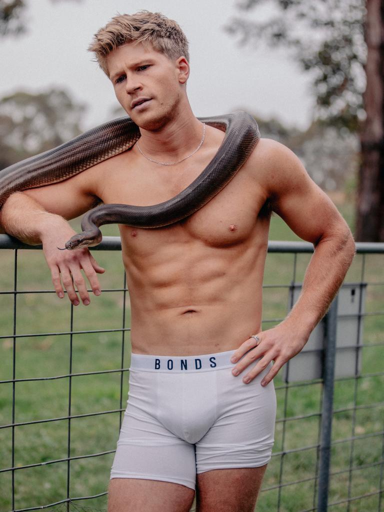 Robert Irwin almost broke the internet when he stripped down to his underwear for a Bonds ad.