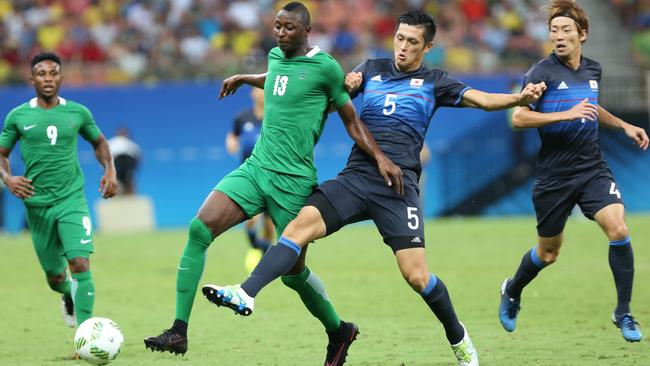 Nigeria's Olympic football match with Japan had some questionable musical accompaniment.