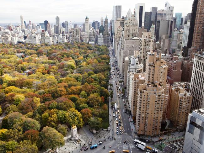 ESCAPE: NY Cover Story, Kristie Kellahan -  Central Park, Manhattan, View from the Mandarin Hotel. Picture: Marley White/NYCGO