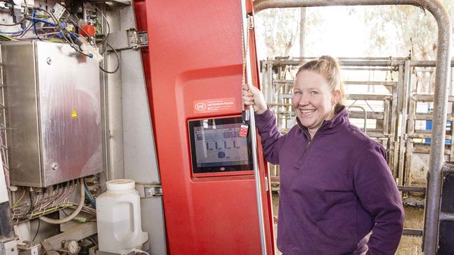 Sara McNeil says robotic milking has given them quality of life.