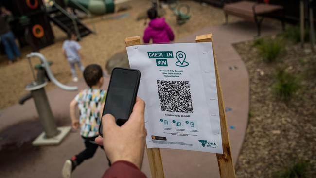 Businesses must comply with QR code check-in rules. Picture: Getty Images