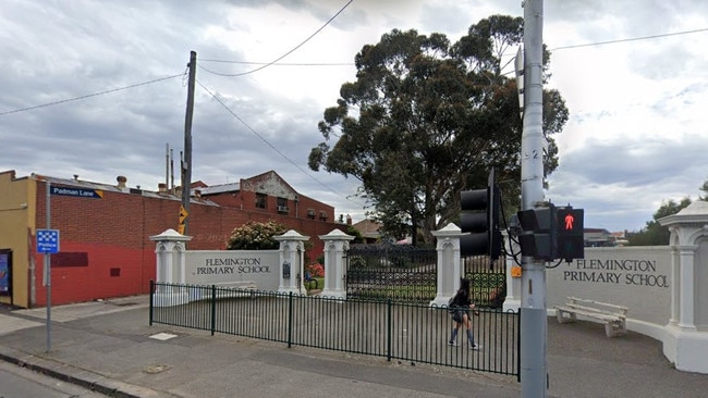 A man has been caught on camera publicly defecating in front of a primary school in a northern suburb. Photo: Google Maps.