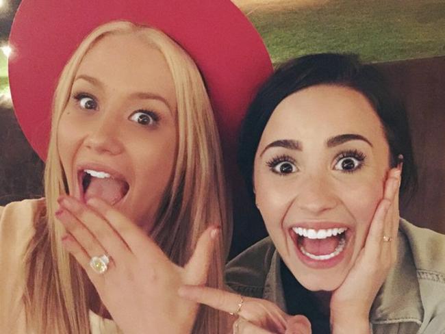 Demi Lovato was going to be a bridesmaid at Iggy Azalea’s wedding before the Booty singer broke up with basketballer Nick Young. Picture: Instagram