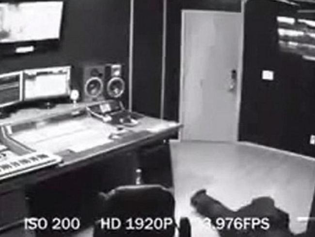 CeeLo lies on the floor after the incident. Picture: Instagram