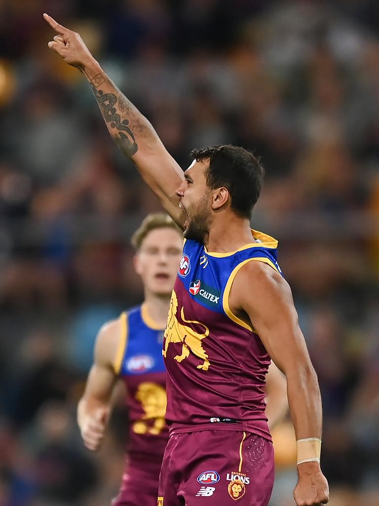 A late Callum Ah Chee was crucial. Picture: Albert Perez/AFL Photos