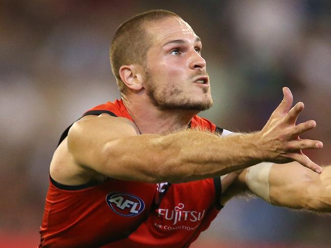 AFL. Round 3. 05/04/2019.  Melbourne vs Essendon at the MCG.  Essendon's David Zaharakis      . Pic: Michael Klein.