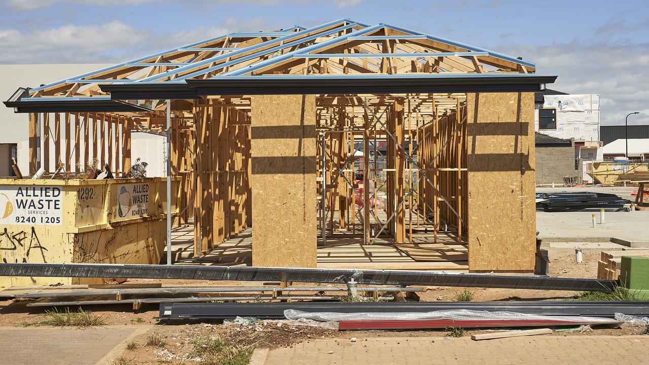 Interest rates could start to hit new home builds soon. Picture: Matt Loxton