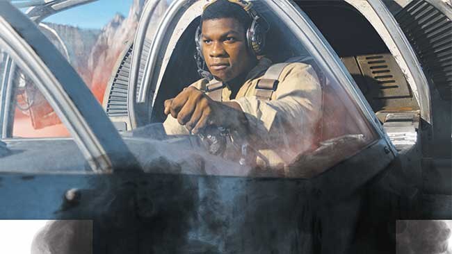 John Boyega as Finn.