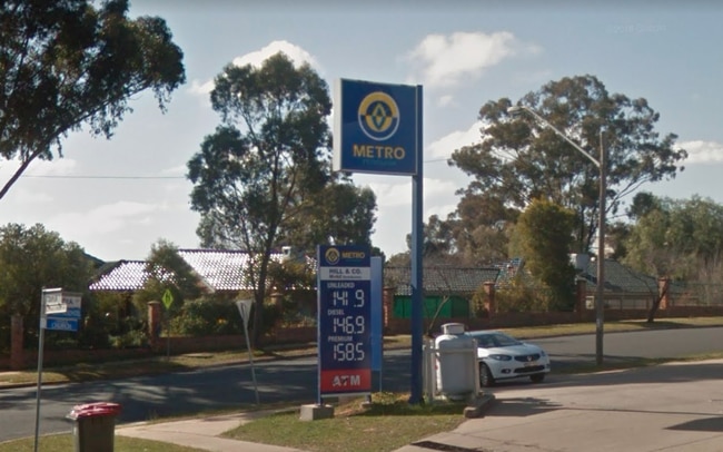 The Ashmont service station was ram raided. Picture: Google Maps