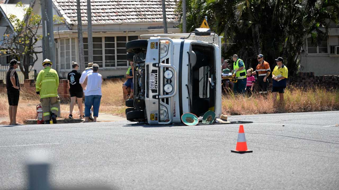 Crash at the corner of Kent and Derby Streets. Picture: Allan Reinikka ROK140918acrash1