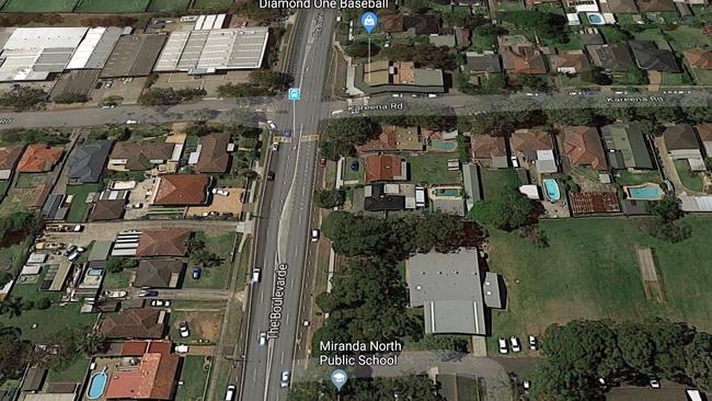 The proposed development next to Diamond One Baseball is in proximity to Miranda North Public School. Picture: Supplied