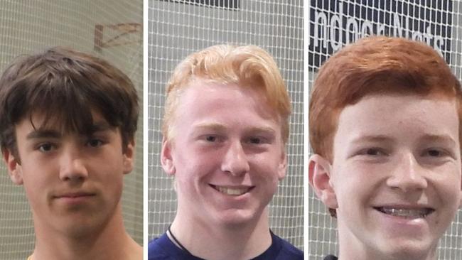 Sydney University Green Shield 2022-23, L-R Lukas Boorer, Jack Bray and Will Hardy. NSW Premier Cricket. Pictures: Sydney University Cricket Club