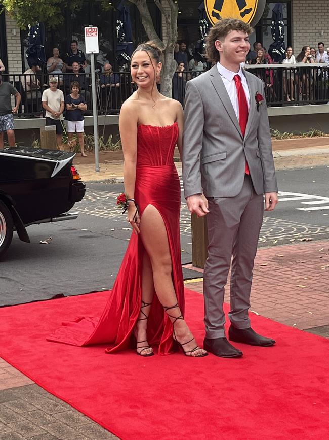 The students arrive at Urangan State High School's formal.