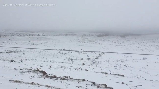 Snowfall in Flinders Ranges in August