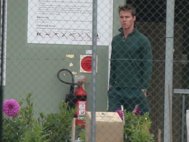 Oliver Curtis behind bars. Picture: John Grainger